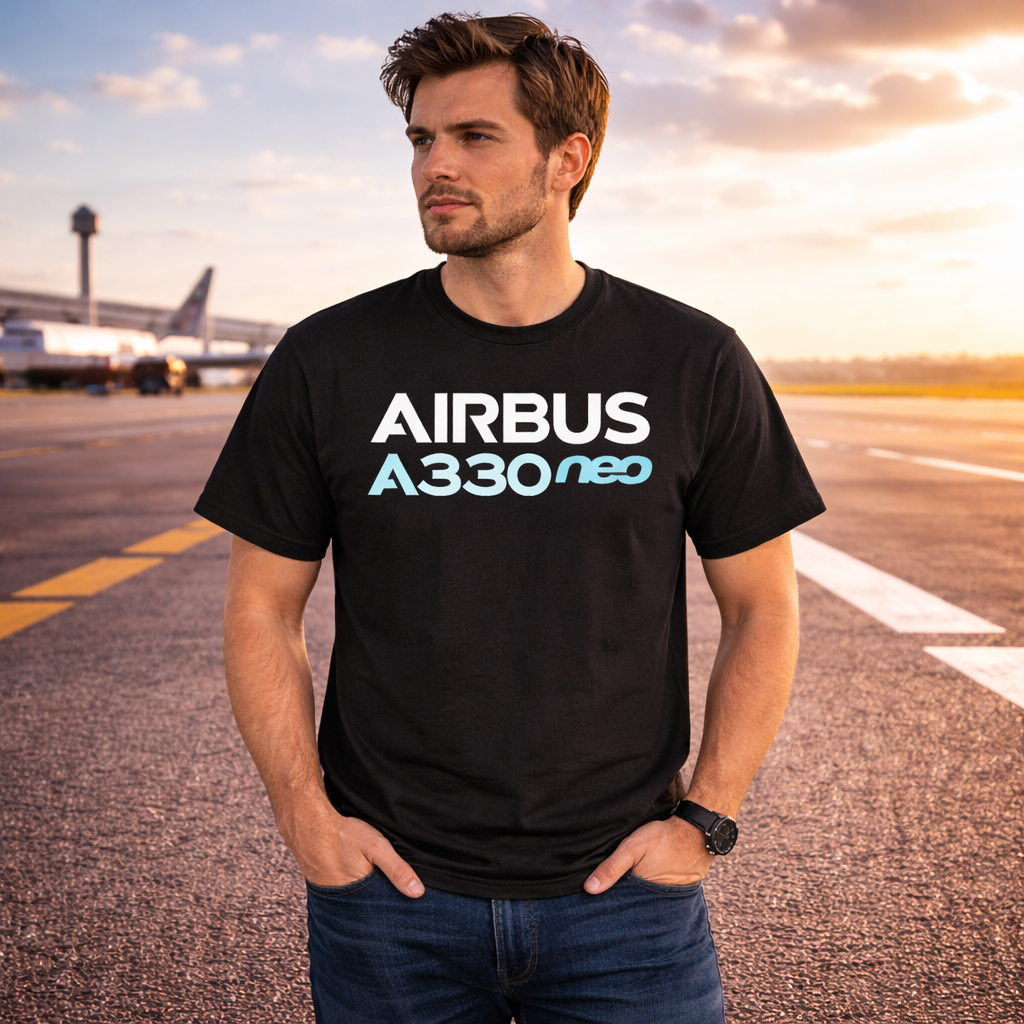 AIRBUS A330NEO AVIATION PILOT T-SHIRT