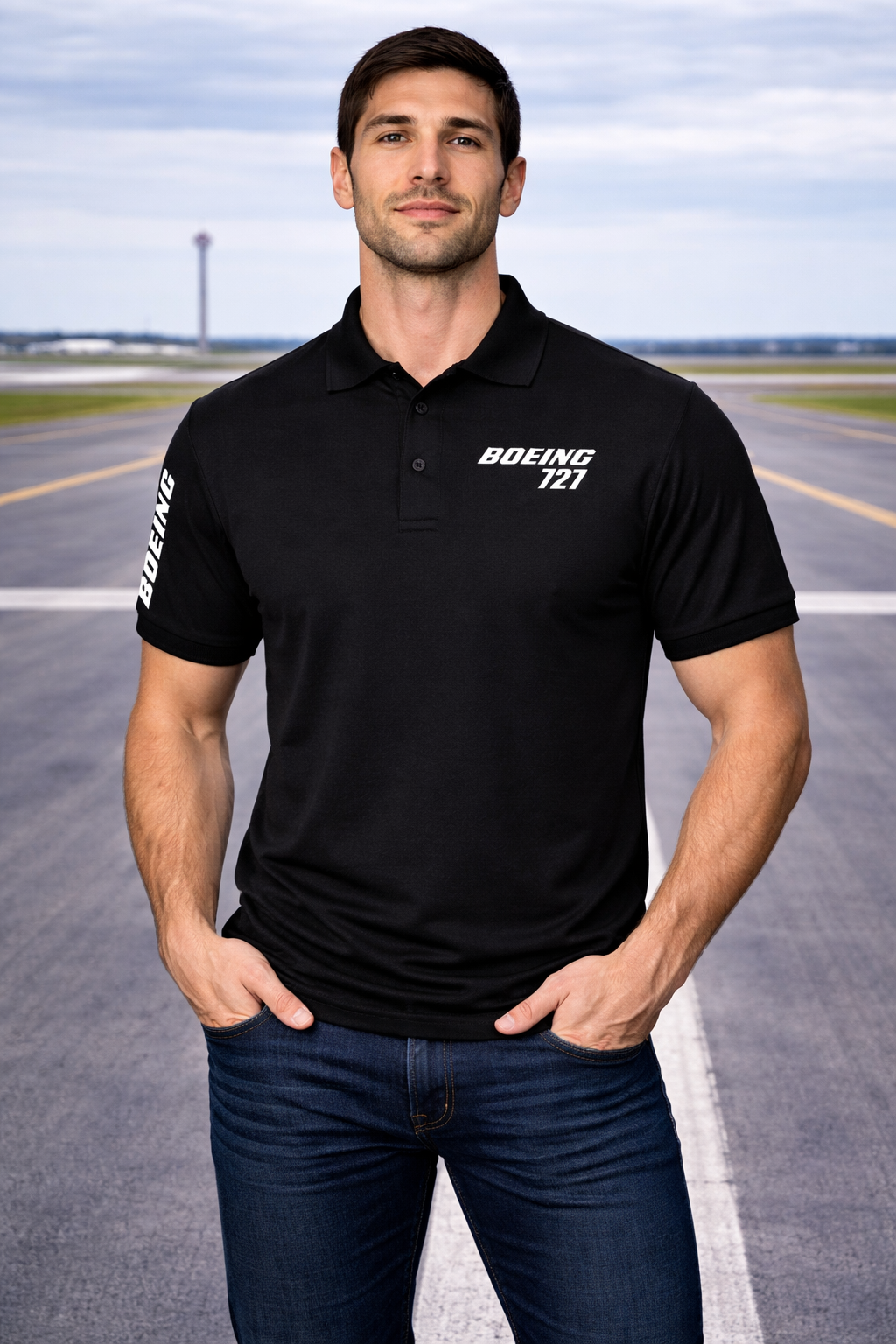 BOEING 727 POLO T-SHIRT