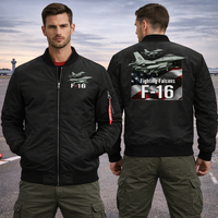 Thumbnail for F-16 FIG*TER JET AVIATOR JACKET