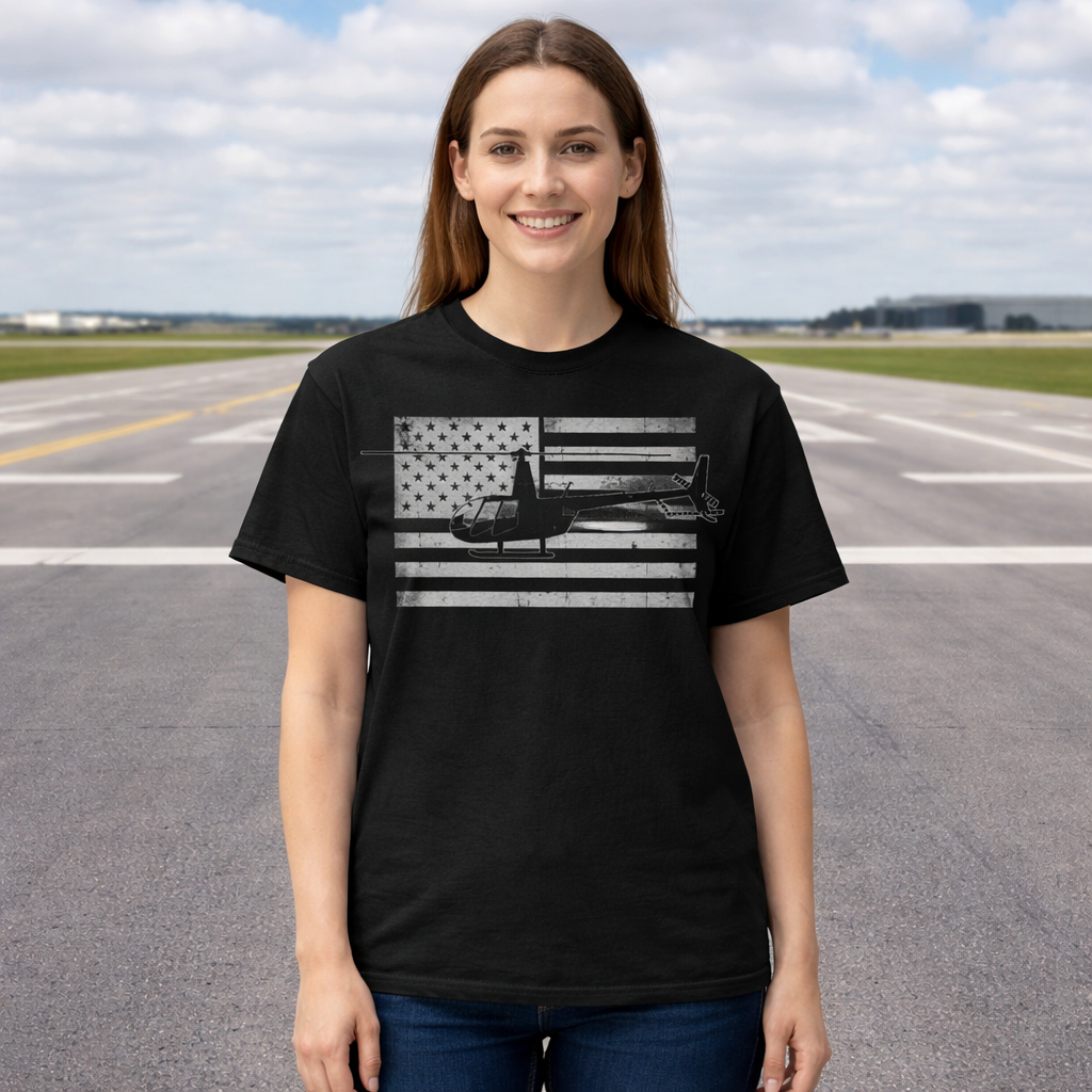 R44 HELICOPTER PILOT AVIATION GIFT T-SHIRT