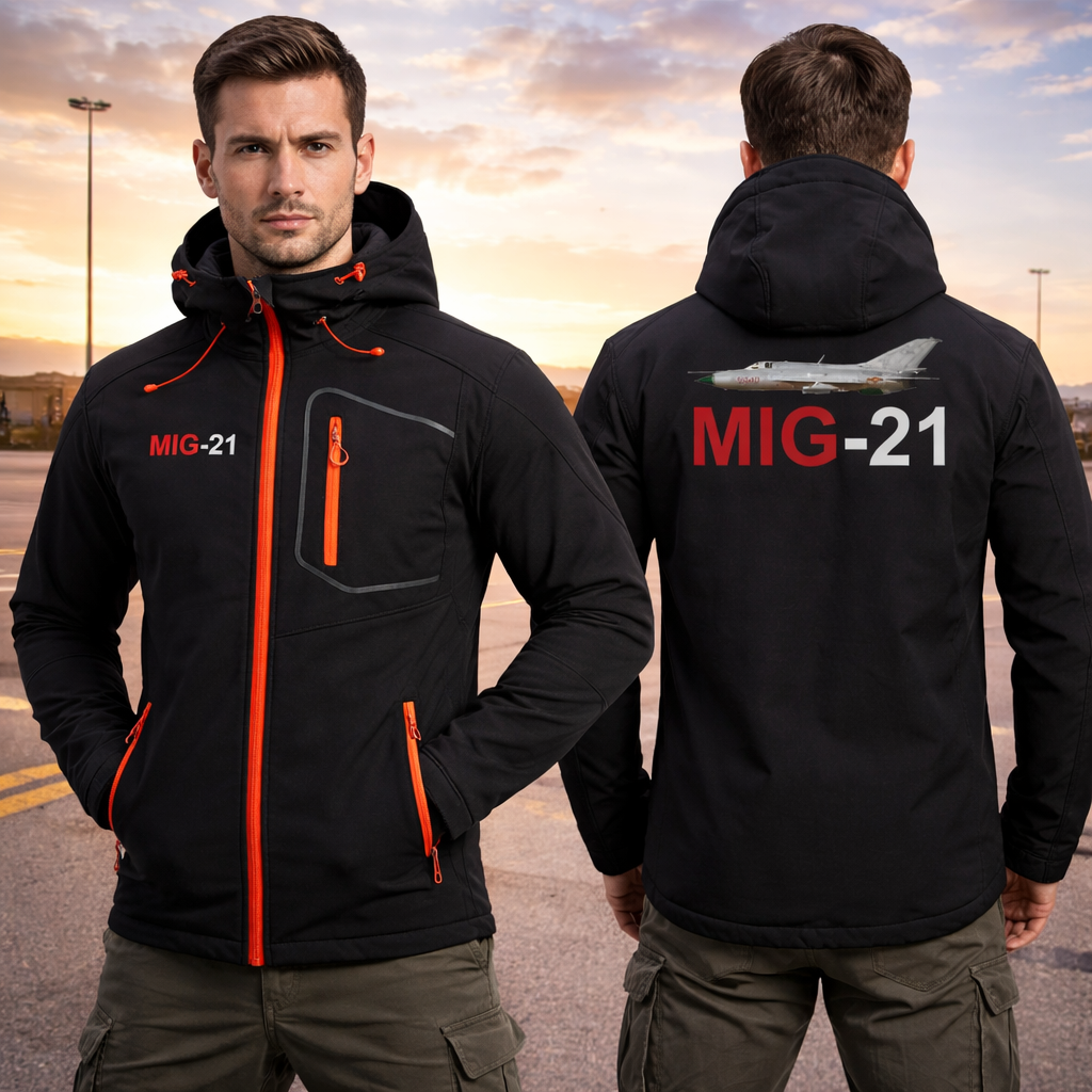 MIG 21 WATERPROOF WINDPROOF SOFTSHELL HOODED JACKET