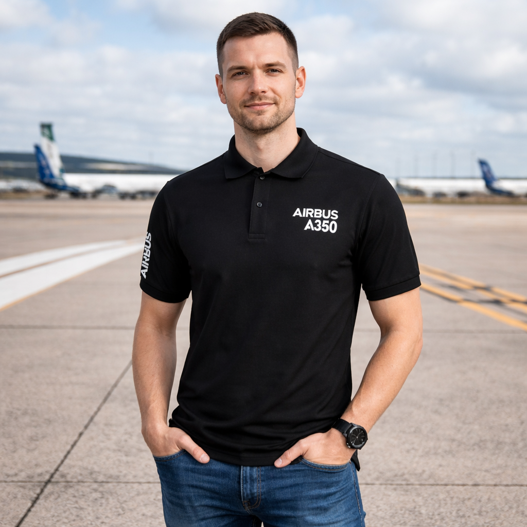 AIRBUS A350 POLO T-SHIRT
