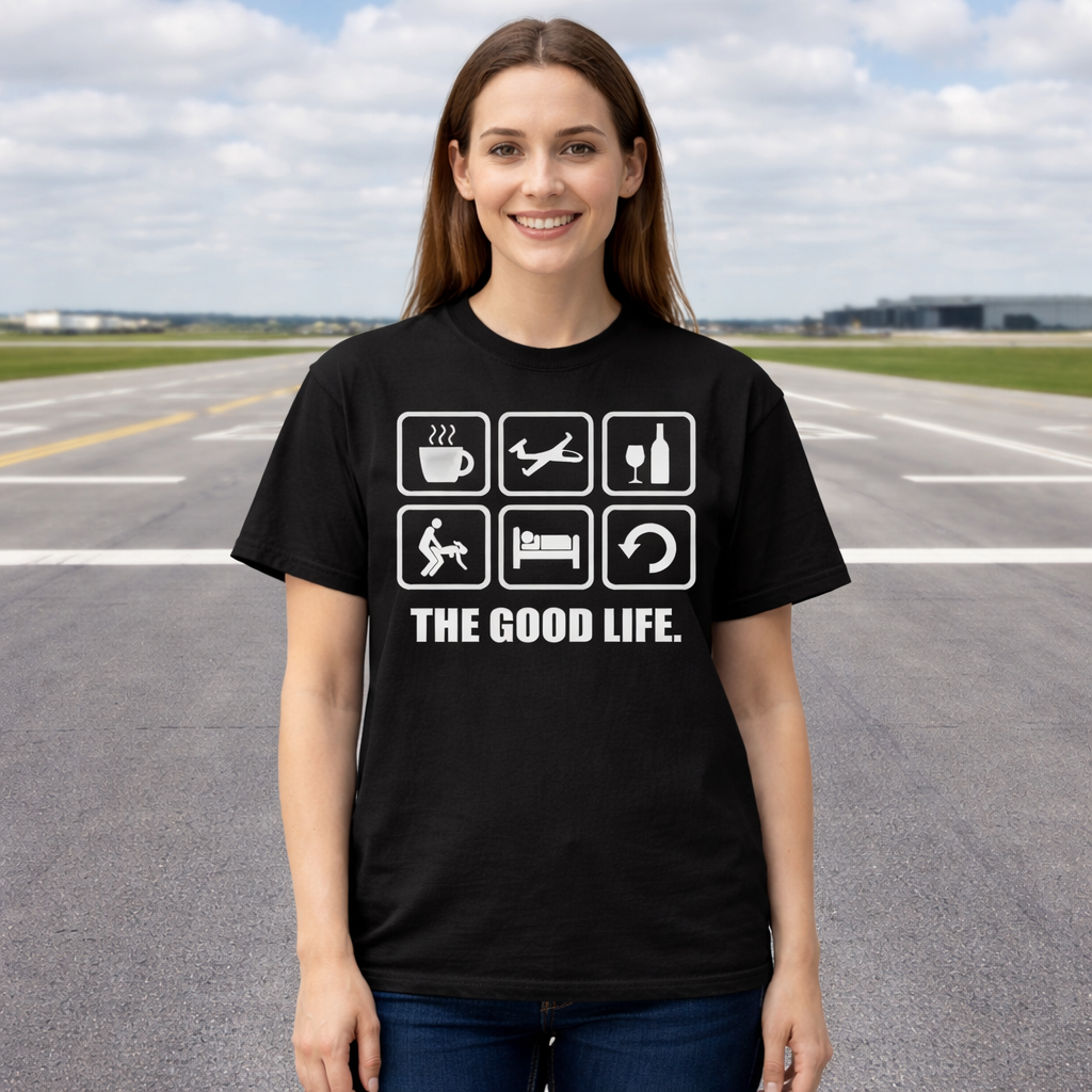FUNNY GLIDING THE GOOD LIFE T-SHIRT