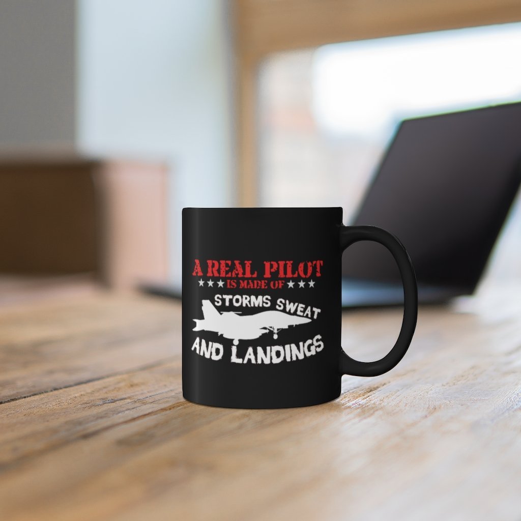 A REAL PILOT AND LANDINGS MUG - PILOTSX