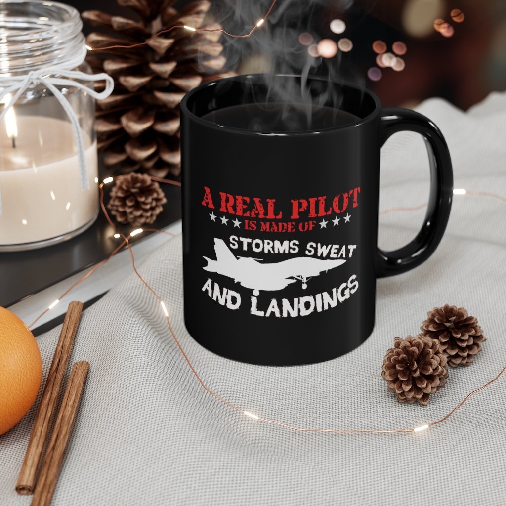 A REAL PILOT AND LANDINGS MUG - PILOTSX