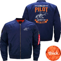 Thumbnail for A SKILLED PILOT BOMBER FLIGHT AVIATOR JACKET - PILOTSX