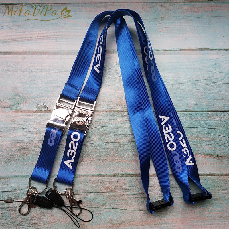 A320 NEO LANYARD AIRBUS LANYARDS NECK STRAP CHAVEIRO KEY CHAIN - PILOTSX