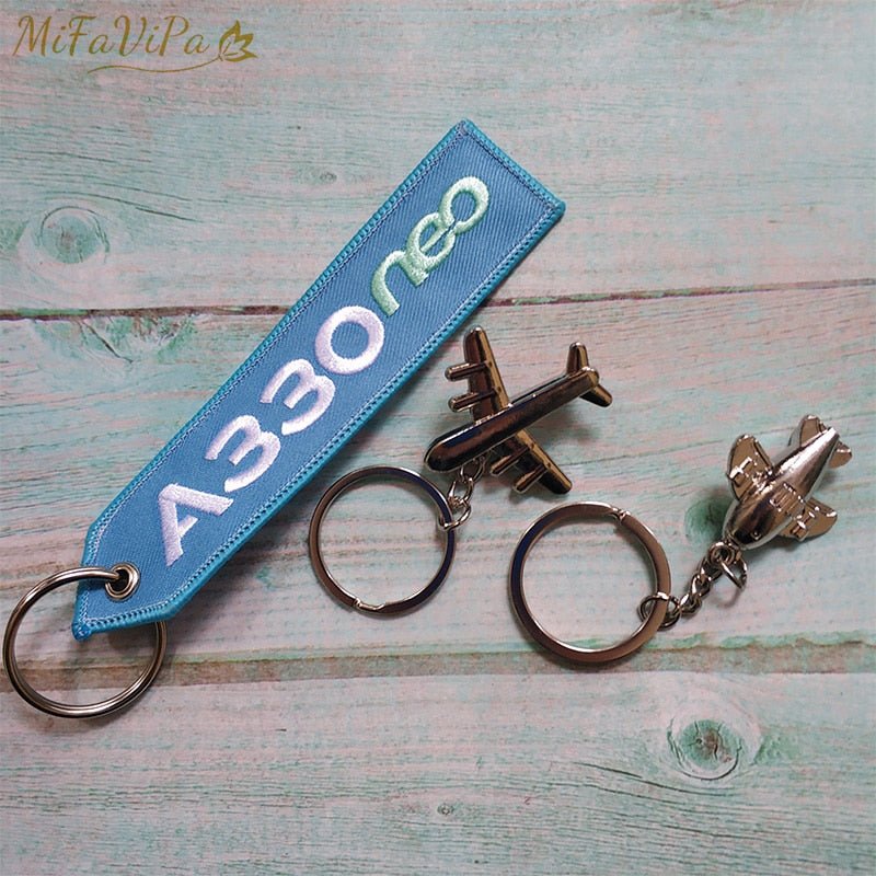 A330 NEO EMBROIDERY KEY CHAINS - PILOTSX