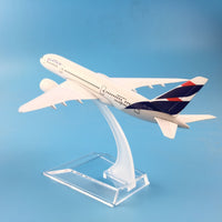 Thumbnail for A380 BOEING 777 LATAM ALLOY METAL MODEL AIRPLANE MODEL W STAND KIDS TOYS - PILOTSX