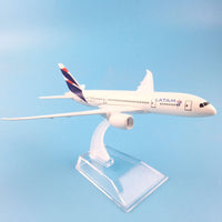 Thumbnail for A380 BOEING 777 LATAM ALLOY METAL MODEL AIRPLANE MODEL W STAND KIDS TOYS - PILOTSX