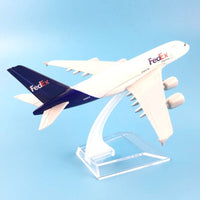 Thumbnail for A380 FEDEX EXPRESS AIRLINE MODEL PLANE AIRCRAFT KIDS TOYS 16CM ALLOY METAL MODEL PLANE - PILOTSX