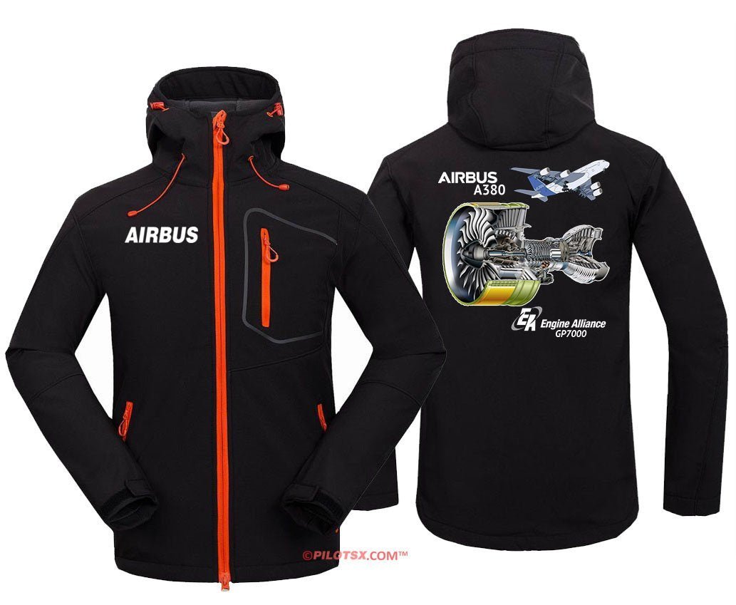 A80 ENGINE WATERPROOF WINDPROOF SOFTSHELL HOODED JACKET - PILOTSX