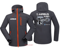 Thumbnail for A80 ENGINE WATERPROOF WINDPROOF SOFTSHELL HOODED JACKET - PILOTSX