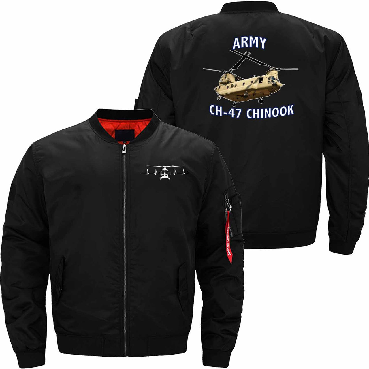 HELICOPTER Ma-1 Bomber Jacket Flight Jacket Aviator Jacket THE AV8R