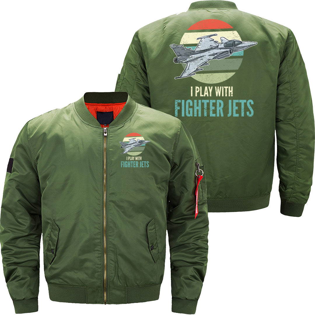 Fighter Jets Vintage Aircraft Airplane Pilot JACKET THE AV8R