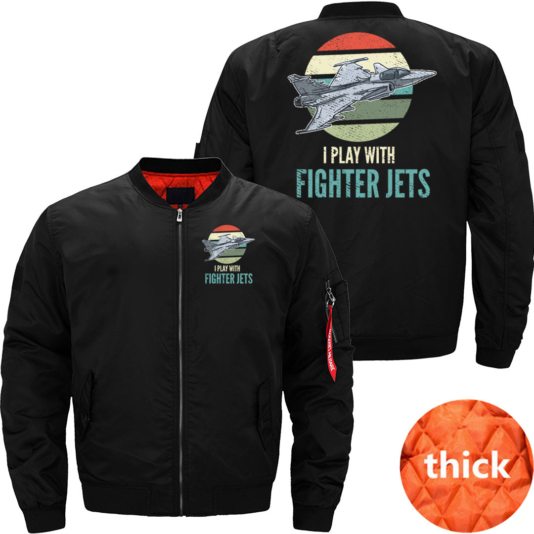 Fighter Jets Vintage Aircraft Airplane Pilot JACKET THE AV8R