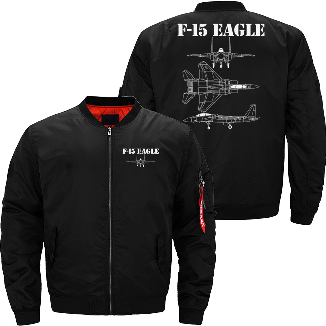 F-15 Eagle Fighter Jet Pilot Military Aircraft F15 JACKET THE AV8R