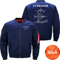 Thumbnail for F-4 Phantom Fighter Jet Pilot Military JACKET THE AV8R