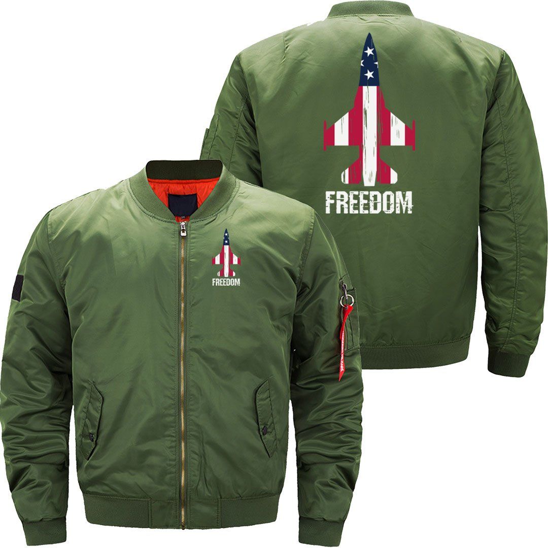 FREEDOM USA Military Fighter Jet JACKET THE AV8R