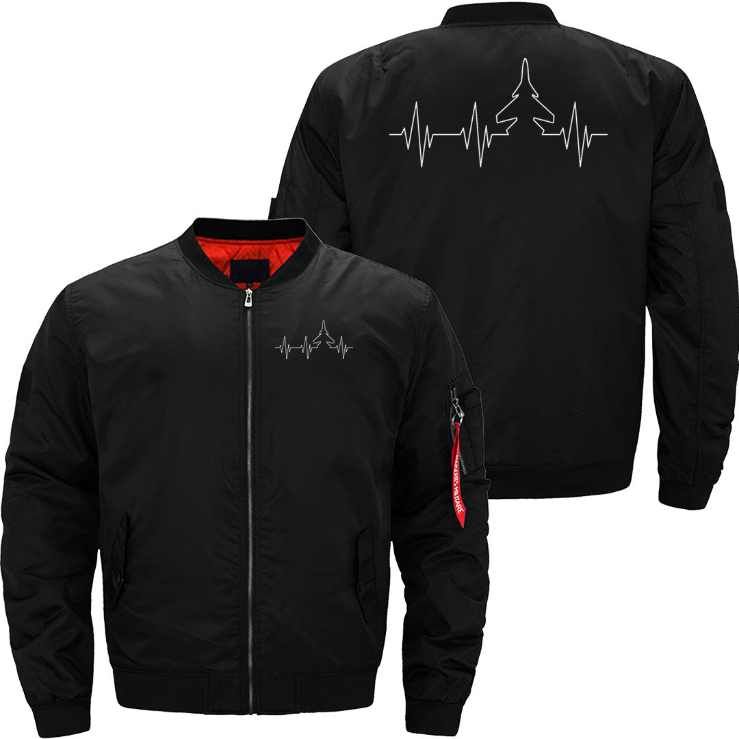 Airplane Fighter Jet Heartbeat Flying Aeroplane JACKET THE AV8R