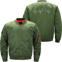 Thumbnail for Airplane Fighter Jet Heartbeat Flying Aeroplane JACKET THE AV8R