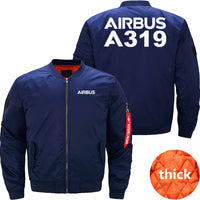 Thumbnail for AIRBUS A319 Ma-1 Bomber Jacket Flight Jacket Aviator Jacket THE AV8R