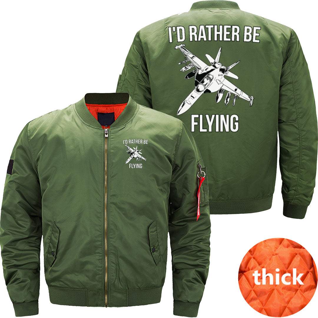 I'd rather be flying fighter jet JACKET THE AV8R