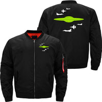 Thumbnail for Fighter Jets v Alien Spaceship JACKET THE AV8R