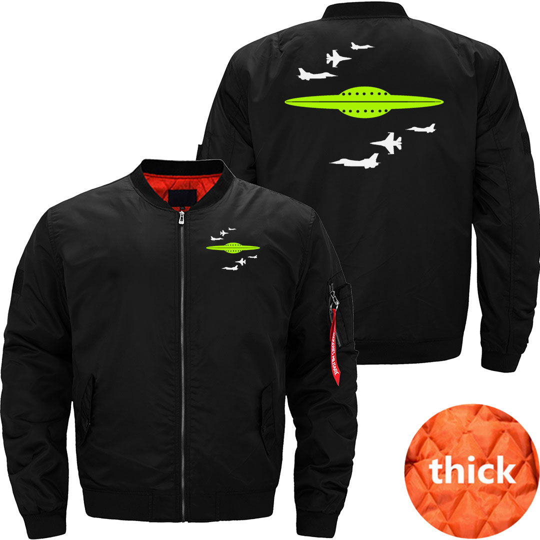 Fighter Jets v Alien Spaceship JACKET THE AV8R