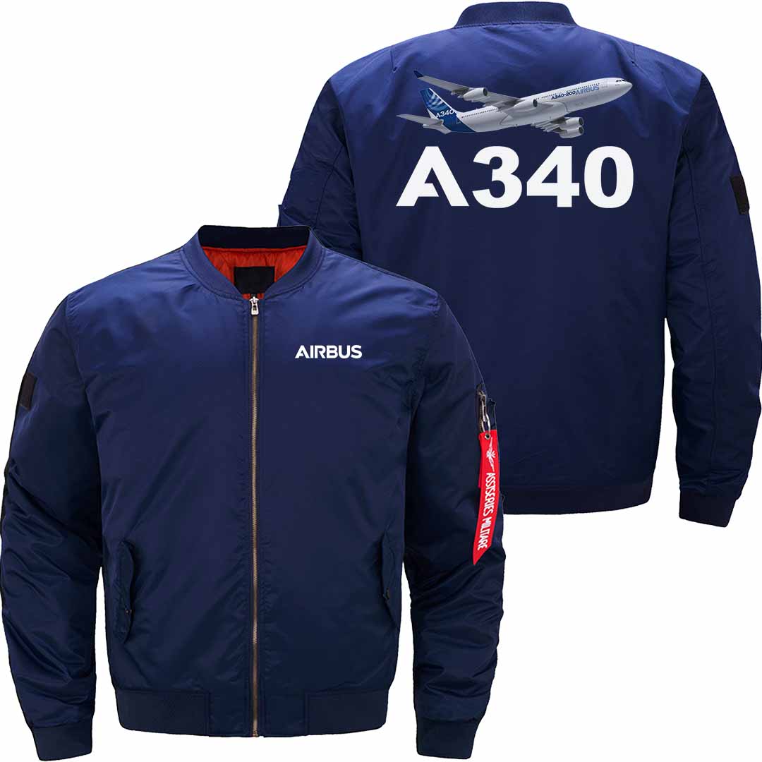 AIRBUS A340 Ma-1 Bomber Jacket Flight Jacket Aviator Jacket THE AV8R