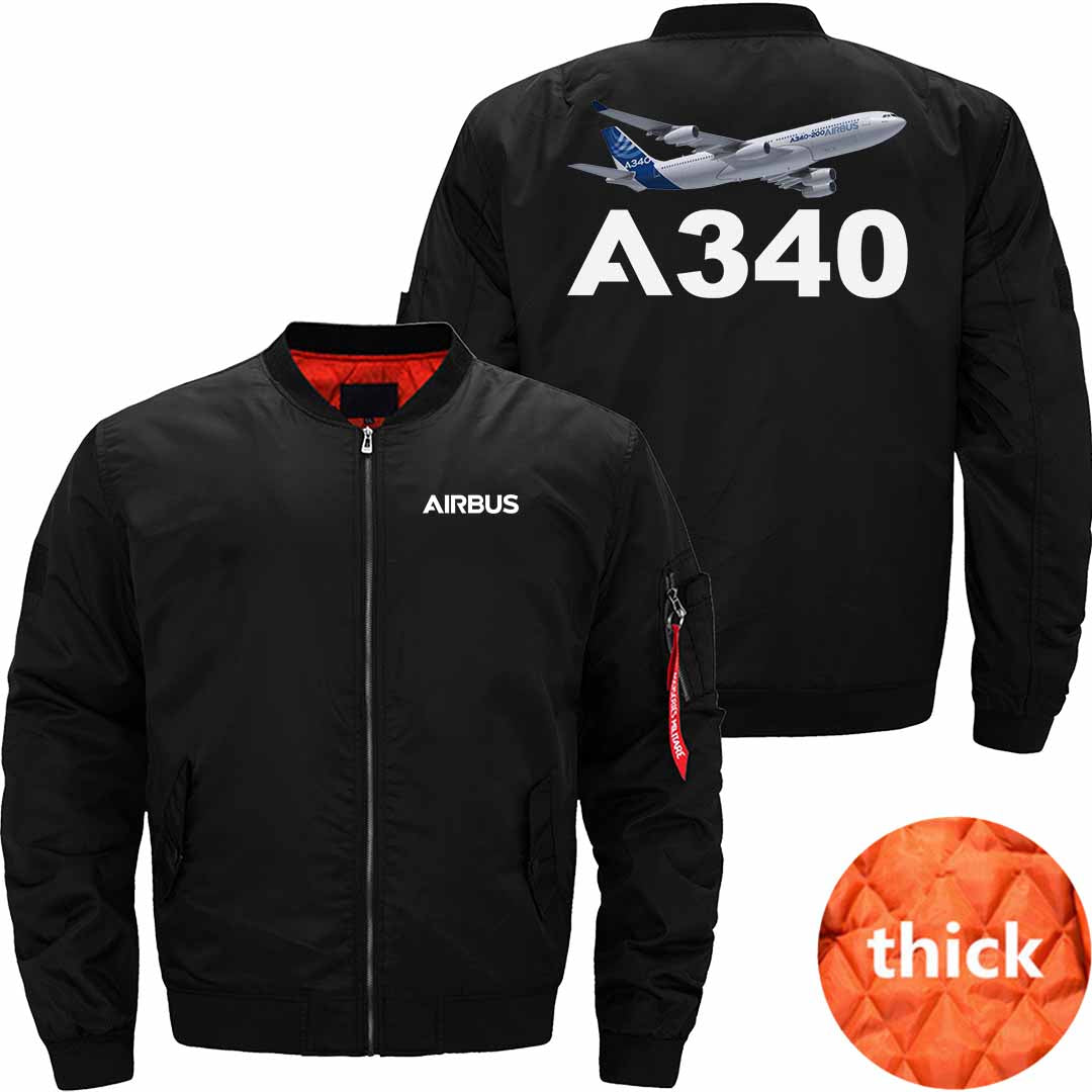 AIRBUS A340 Ma-1 Bomber Jacket Flight Jacket Aviator Jacket THE AV8R