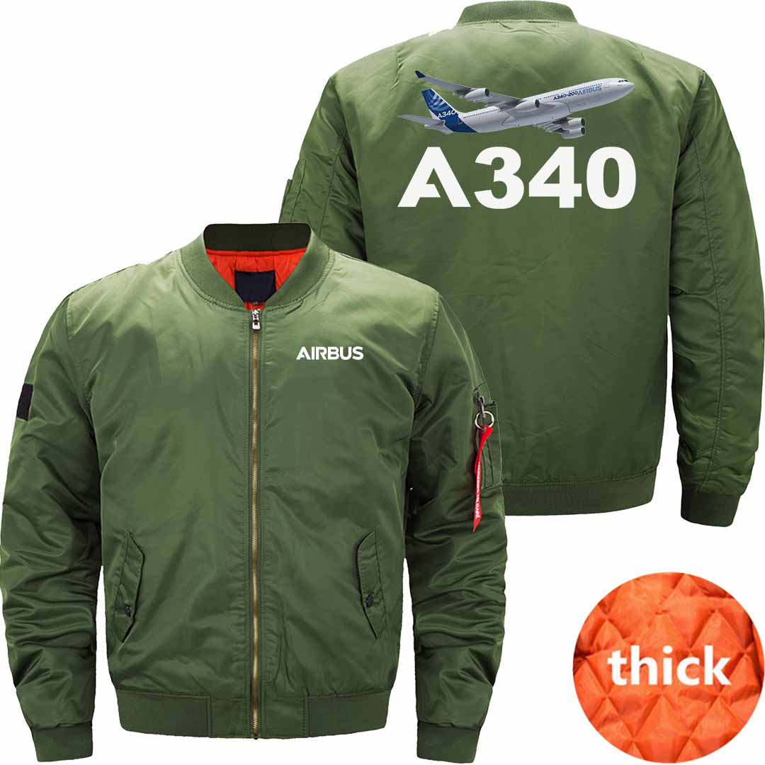 AIRBUS A340 Ma-1 Bomber Jacket Flight Jacket Aviator Jacket THE AV8R