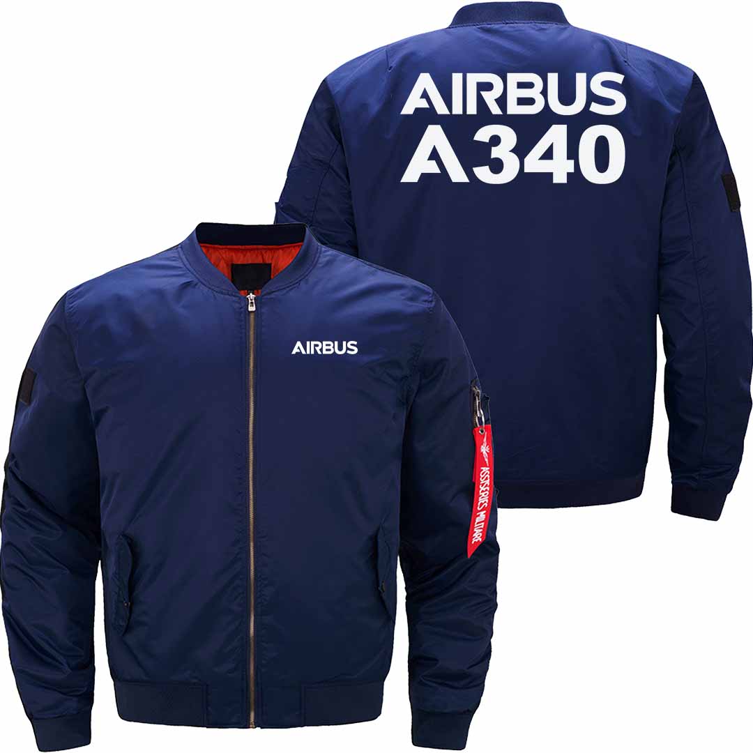 AIRBUS A340 Ma-1 Bomber Jacket Flight Jacket Aviator Jacket THE AV8R