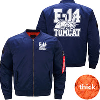 Thumbnail for F-14 Tomcat Classic Fighter Jet Aircraft Cartoon JACKET THE AV8R