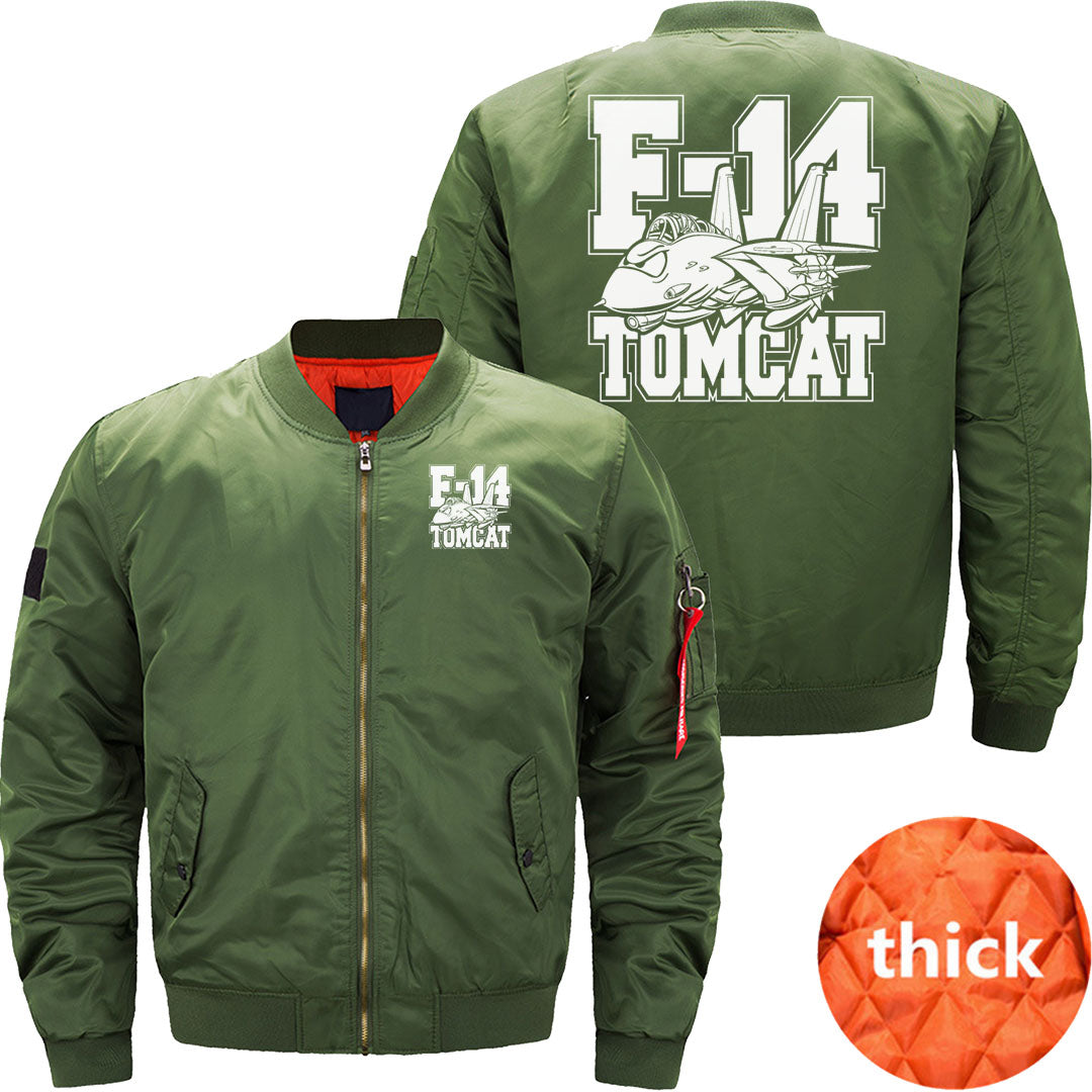 F-14 Tomcat Classic Fighter Jet Aircraft Cartoon JACKET THE AV8R