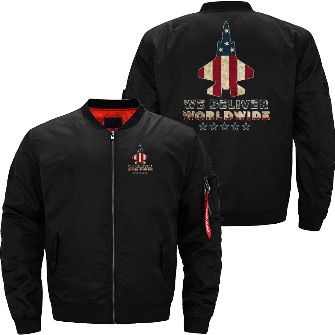 We Deliver Worldwide USA Military Fighter Jet JACKET THE AV8R