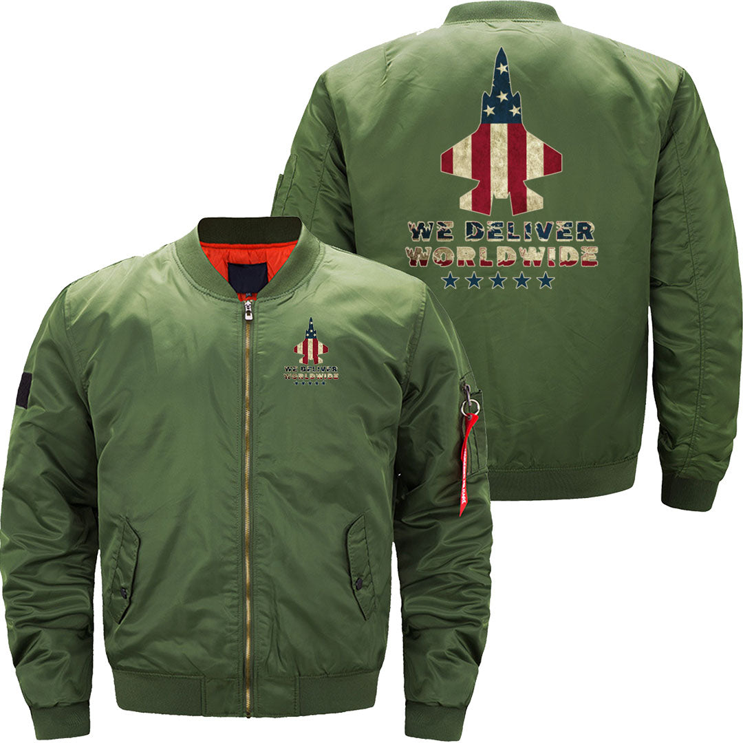 We Deliver Worldwide USA Military Fighter Jet JACKET THE AV8R