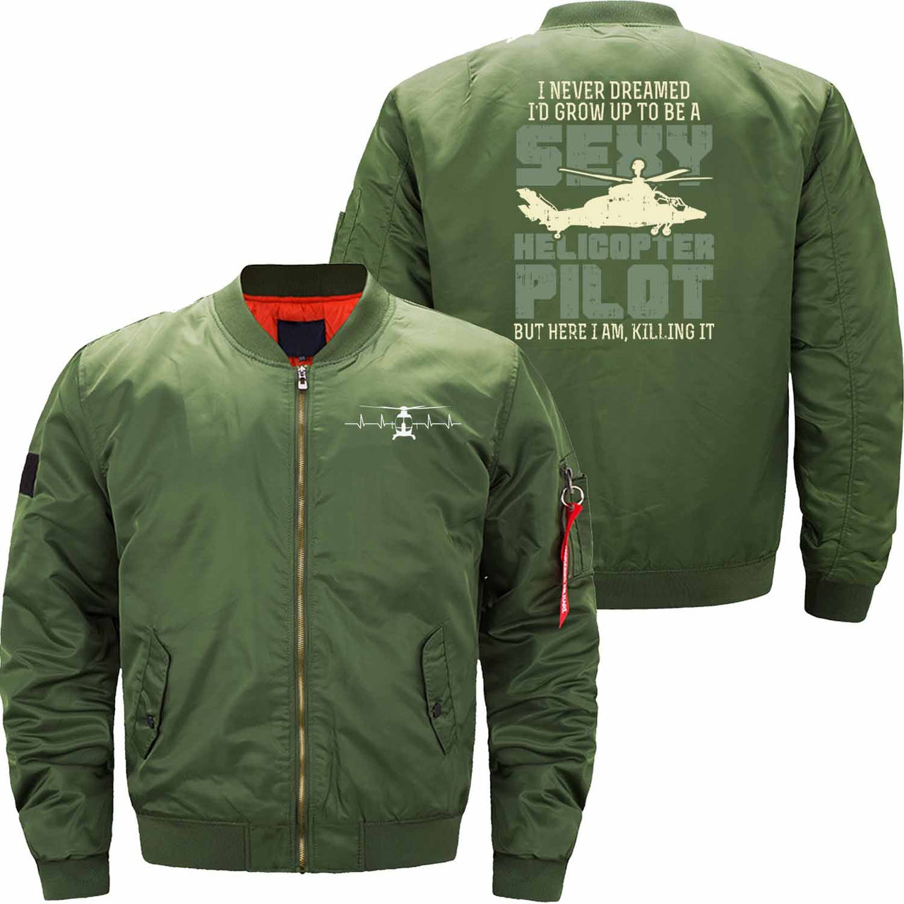 HELICOPTER Ma-1 Bomber Jacket Flight Jacket Aviator Jacket THE AV8R