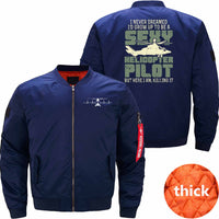 Thumbnail for HELICOPTER Ma-1 Bomber Jacket Flight Jacket Aviator Jacket THE AV8R