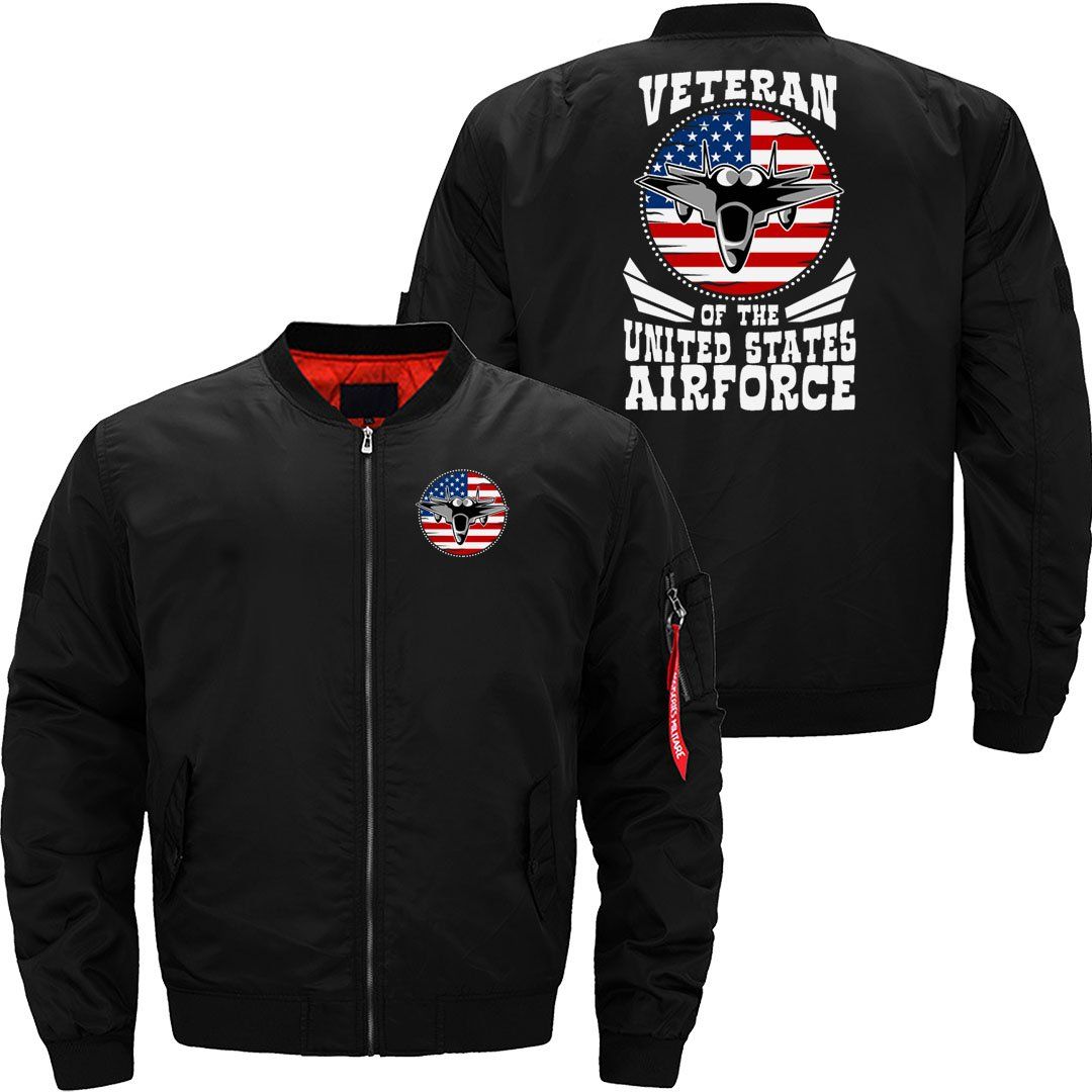 Airforce US Flag Fighter Jet Patriotic Veteran  JACKET THE AV8R