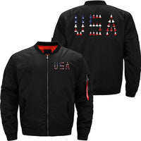 Thumbnail for USA Jet Fighter American Flag Gift JACKET THE AV8R