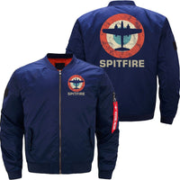 Thumbnail for Spitfire Retro Vintage Jet Fighter Shooting Plane JACKET THE AV8R