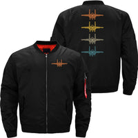 Thumbnail for Retro F-15 Eagle Fighter Jet Vintage F15 Airplane JACKET THE AV8R