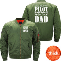 Thumbnail for Pilot Dad Fighter Jet Aircraft Airplane JACKET THE AV8R