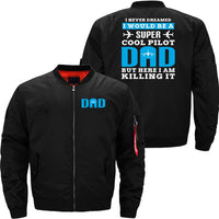 Thumbnail for Pilot Dad Fighter Jet Airplane JACKET THE AV8R