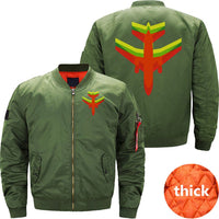 Thumbnail for Multi Colored Jet Airplane in Motion JACKET THE AV8R