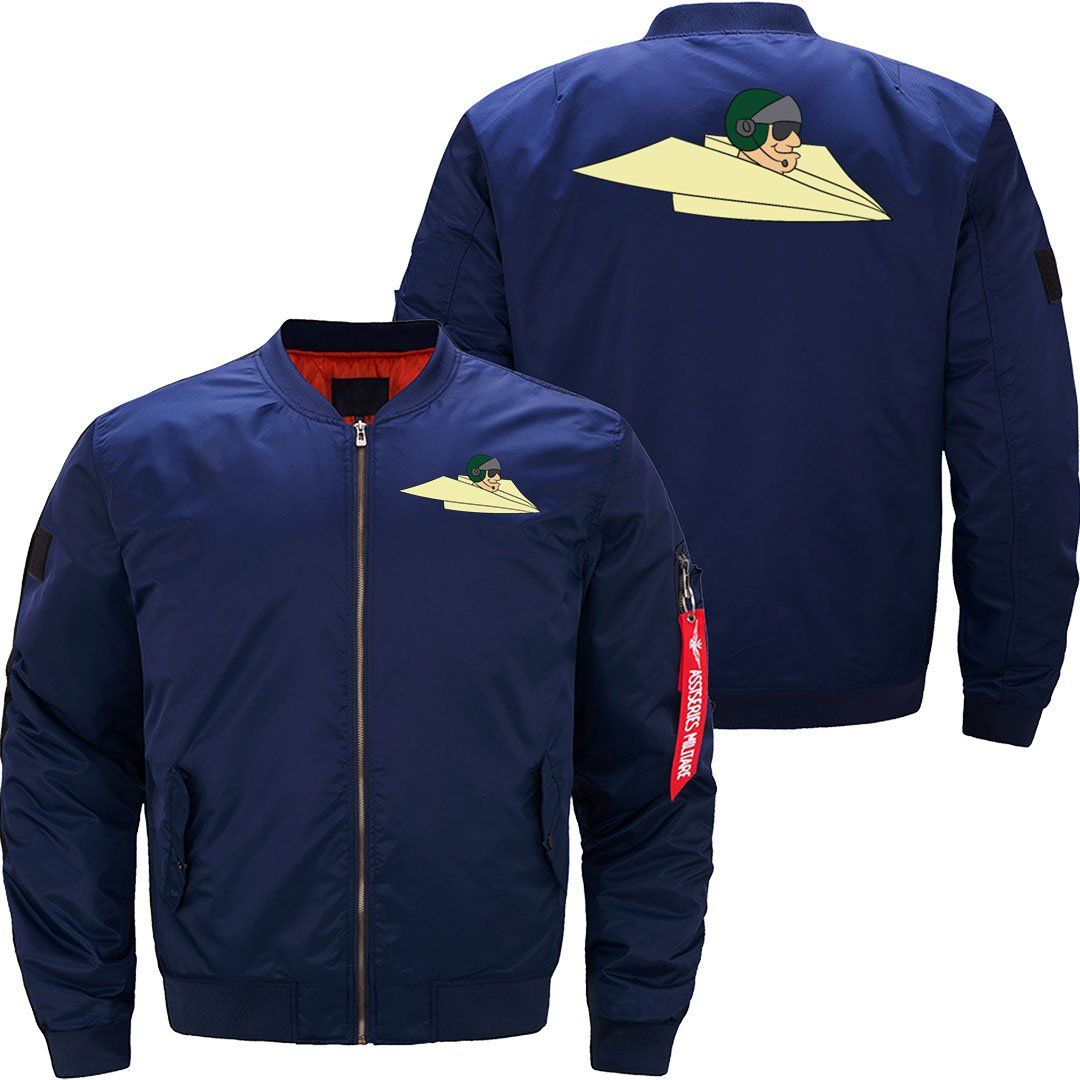 Military pilot  fighter pilot in paper plane JACKET THE AV8R