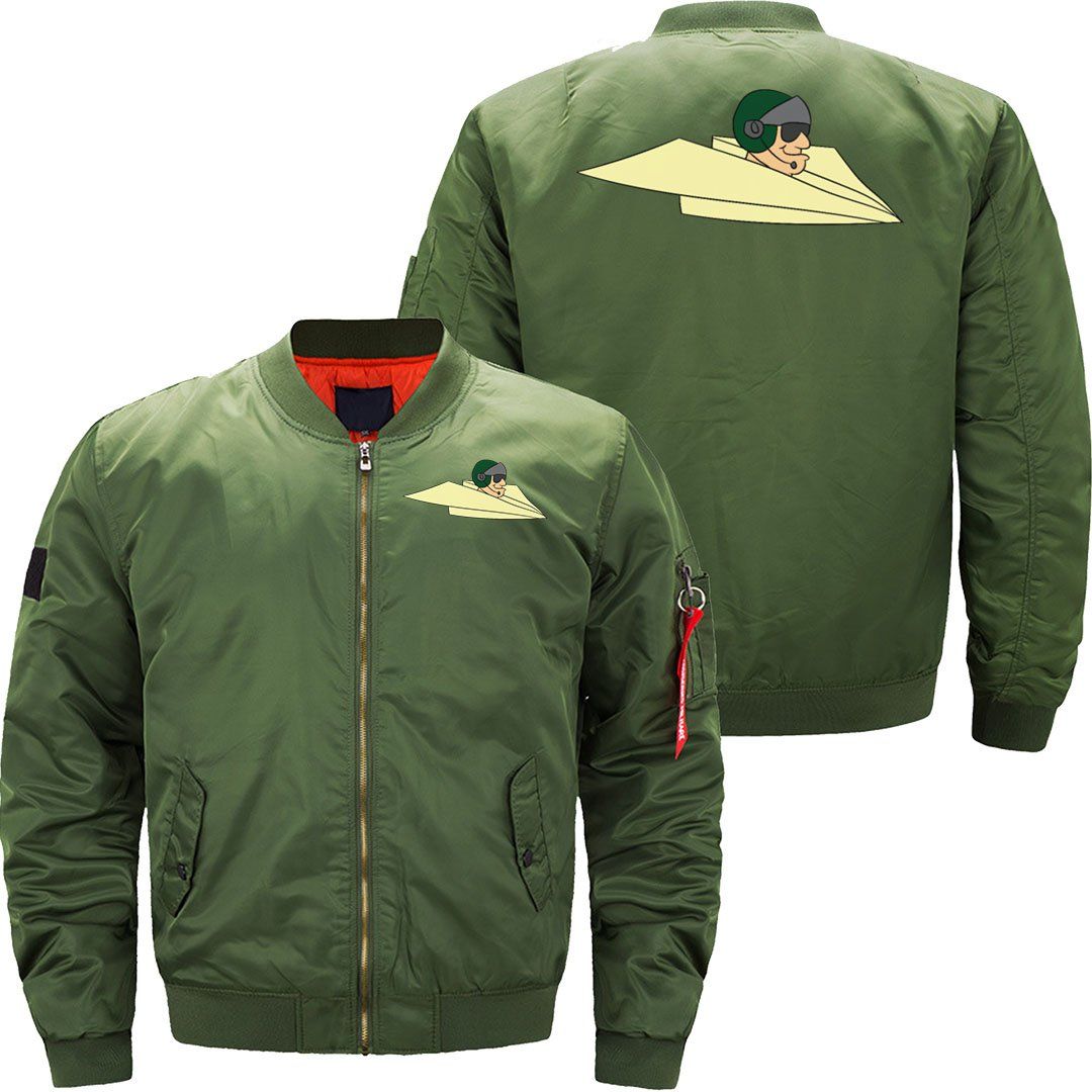 Military pilot  fighter pilot in paper plane JACKET THE AV8R