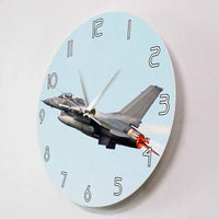 Thumbnail for AIR FORCE F - 16 FIGHTING FALCON TAKING OFF MODERN WALL CLOCK - PILOTSX