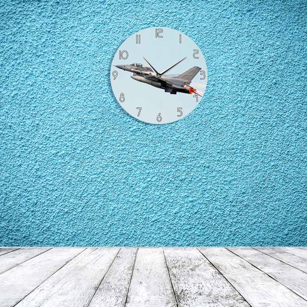 AIR FORCE F - 16 FIGHTING FALCON TAKING OFF MODERN WALL CLOCK - PILOTSX